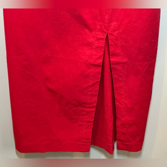 NWT By Anthropologie One-Shoulder Slim Midi Dress in Red Size Medium - Picture 8 of 15
